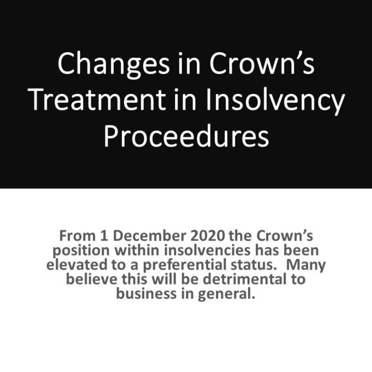 Changes in Crowns Treatment in Insolvency Procedures